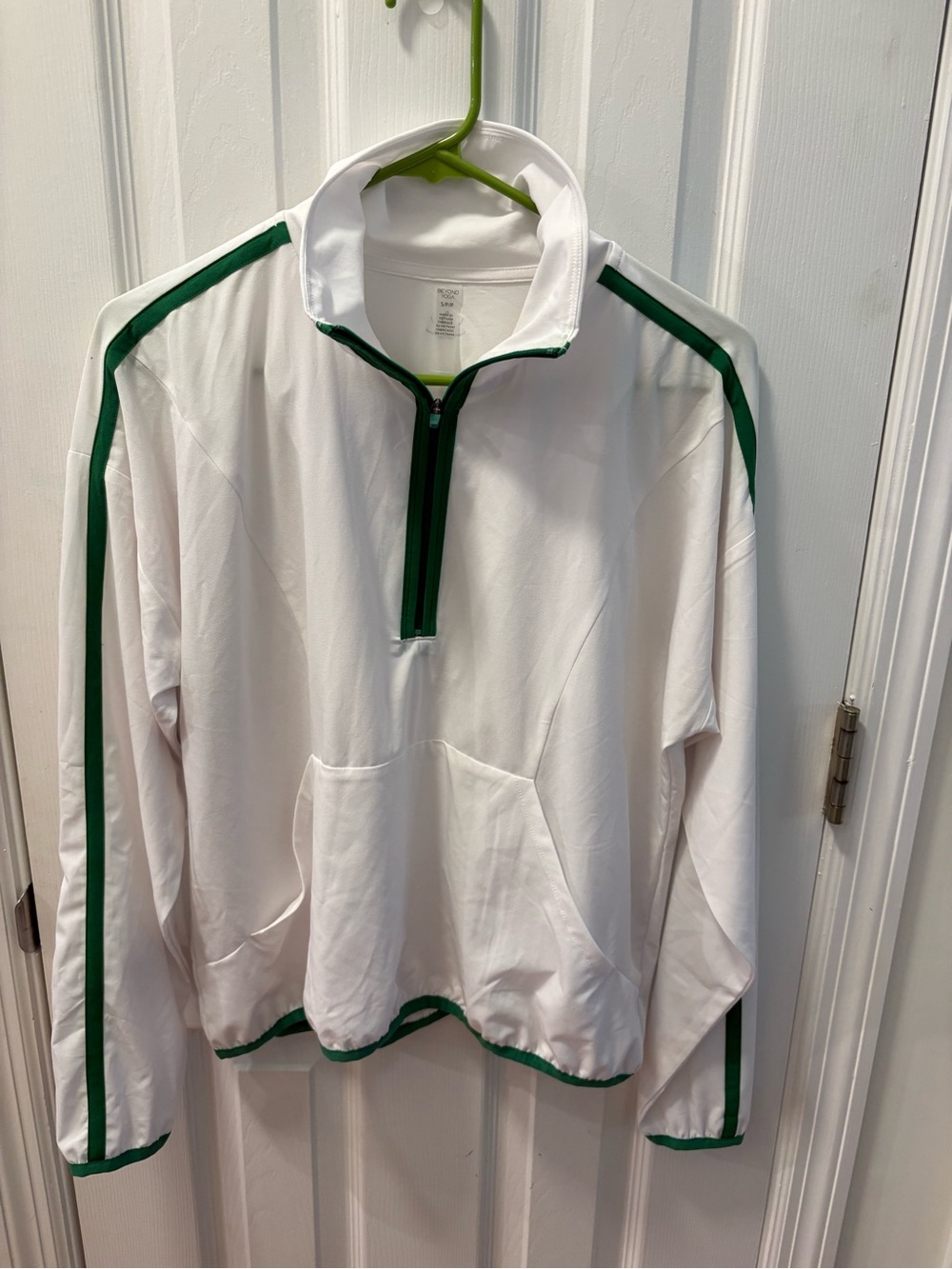 Beyond Yoga Contrast Half Zip Pullover